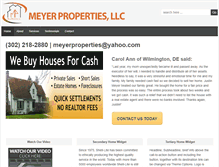 Tablet Screenshot of meyerpropertiesllc.com